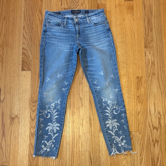 Lucky Brand Denim - Lucky Brand Lolita Skinny Embroidered Jeans